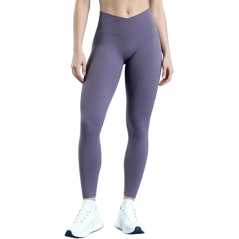 HISTELLO Vision Leggings Seamless Women Cross Waist Yoga Tights Butt Lifting Sports Pants Fitness Pilates Workout Gym Leggings