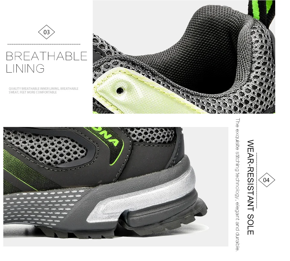 BONA New Arrival Classics Style Men Running Shoes Cow Split Mesh Men Sport Shoes Lace Up Outdoor Jogging Shoes