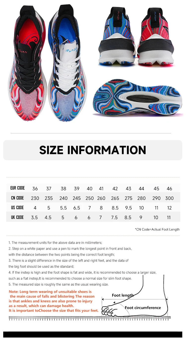 IRUNSVAN Carbon Plate Racing Shoes Marathon Running Shoes Training Shoes Breathable Cushioning Unisex 131