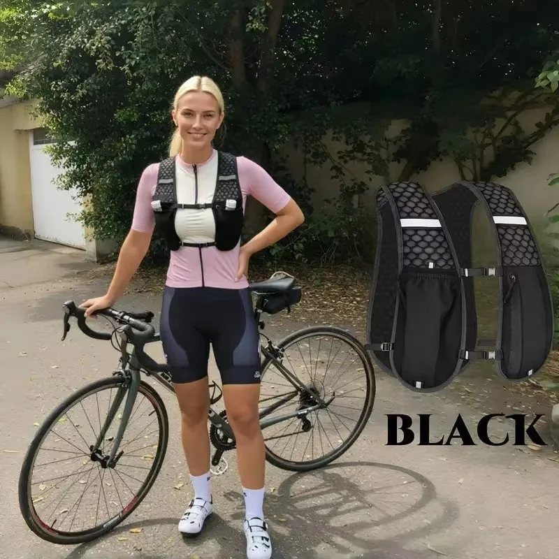 New Running Water Bottle Storage Vest Lightweight Running Vest Reflective Hydration Water Chest Pack With Phone Holder