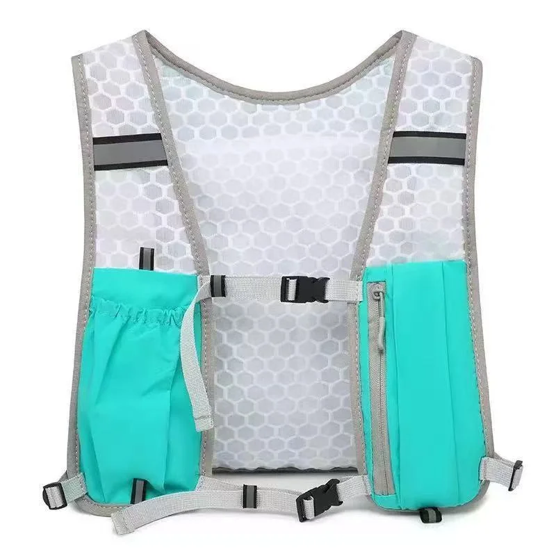New Running Water Bottle Storage Vest Lightweight Running Vest Reflective Hydration Water Chest Pack With Phone Holder