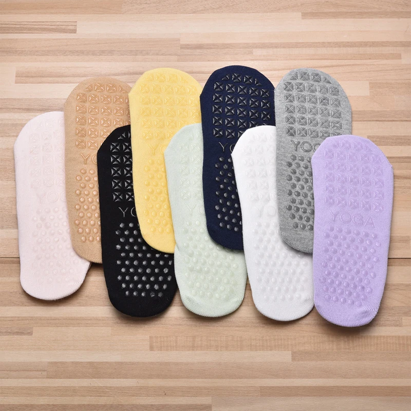 Professional Women's Bandage Pilates Socks Ladies Anti-Slip Backless Yoga Socks Cotton Fitness Workout Ballet Dance Sock