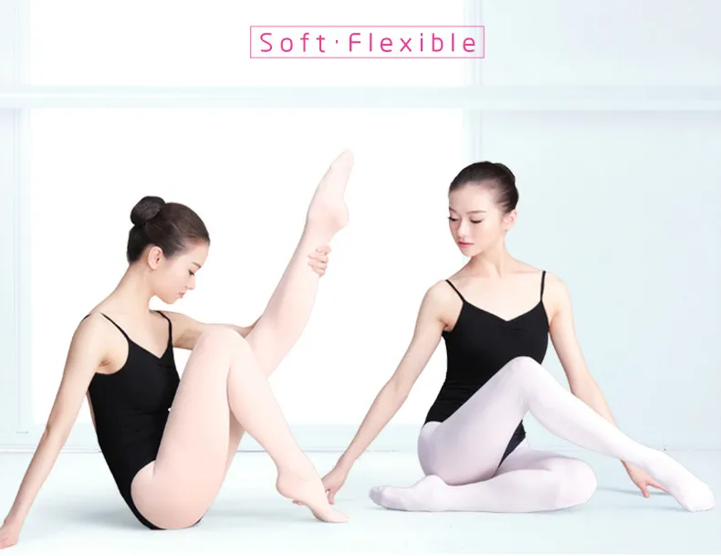 Girls Woman Ballet Tights Dance Ballet Stockings Seamless Tight Dance Pantyhose Pink Tights Ballet Stocking For Dancing 80D