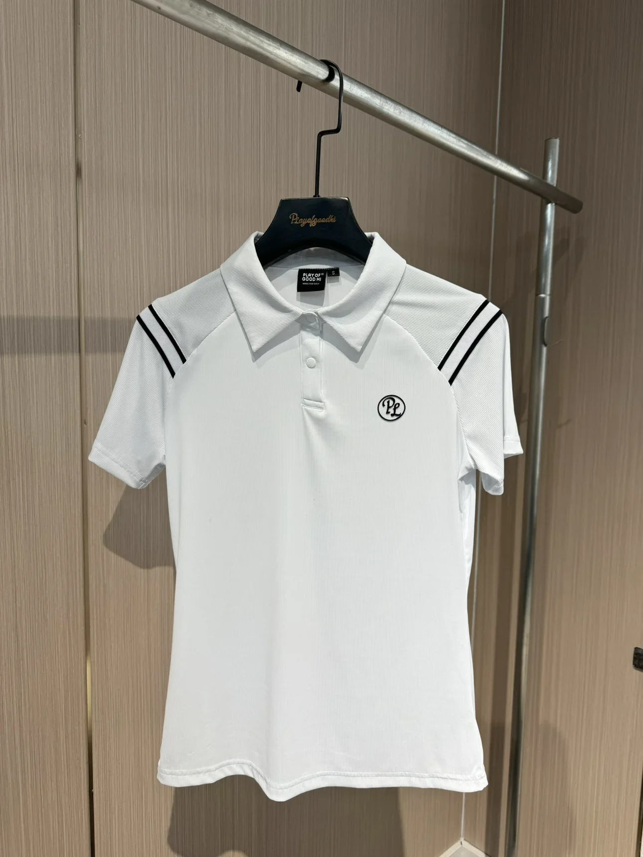 PL Summer Golf Women's Polo Shirts Mesh Breathable Short Sleeve Top Quick-dry T-Shirt Pleated Golf Skort Sports Tennis Skirts