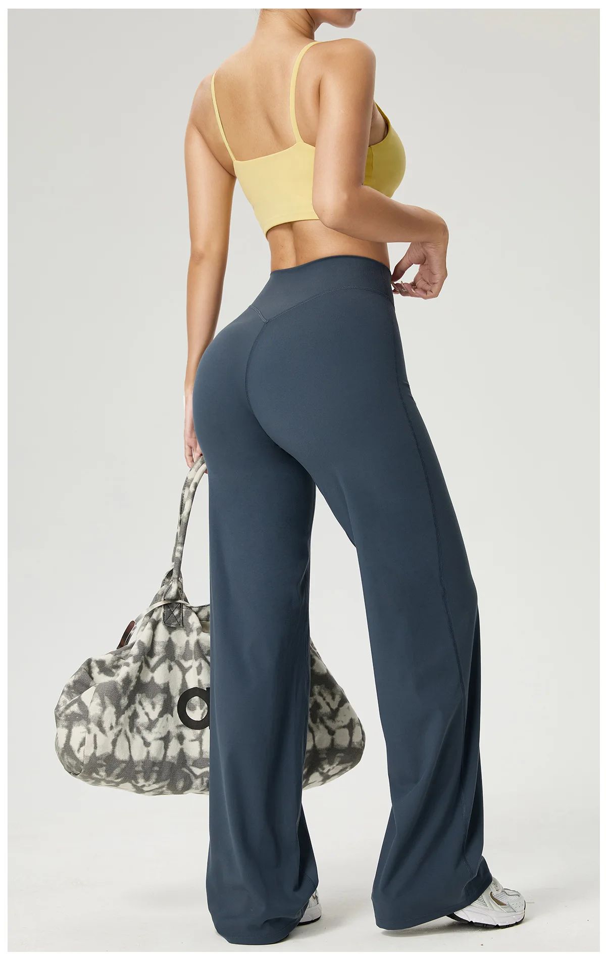 SOISOU High Waist Straight-Leg Pants Ultra Soft Butter Fabric Women's High Elastic Yoga Pants Running Sport Trousers 8 Colors