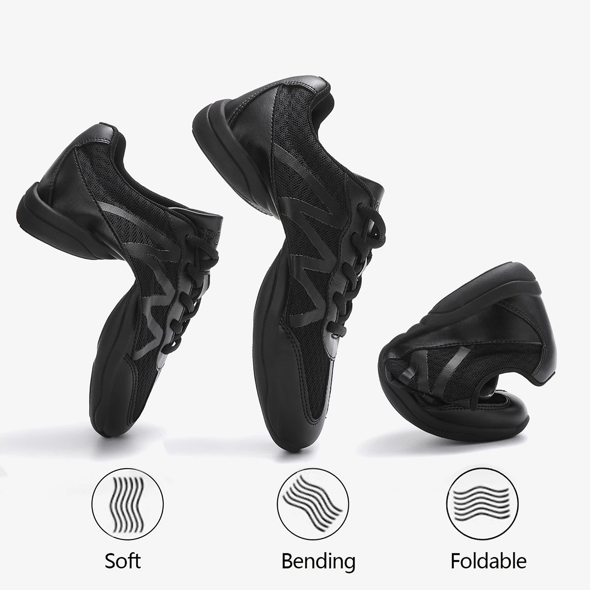 Girls White Cheerleading Shoes Lightweight Cheer Shoes Breathable Dance Aerobics Sports Sneakers 2105