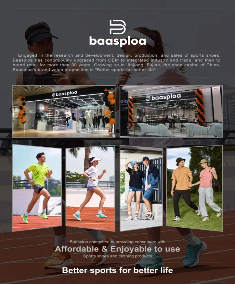 Baasploa Men Climbing Shoes Brand Mesh Breathable Lightweight Hiking Sneakers Male Casual Anti-Skid Wear-Resistant Outdoor Shoes