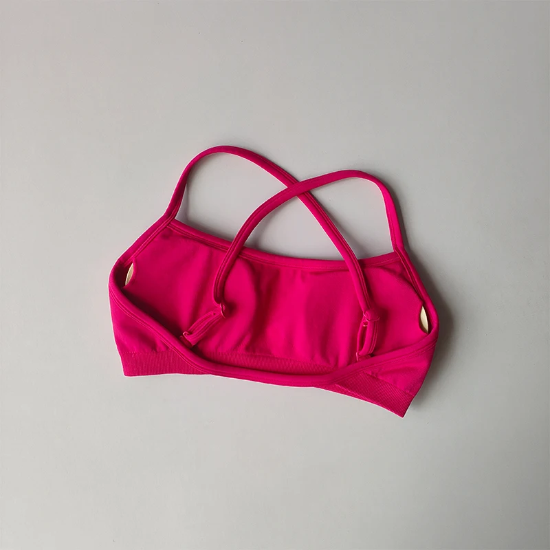 Gathering Shock-proof and Beautiful Back Seamless Sports Bras Gym Women Top Crop Tube Yoga Tops Fitness Scrunch Bum Workout Suit