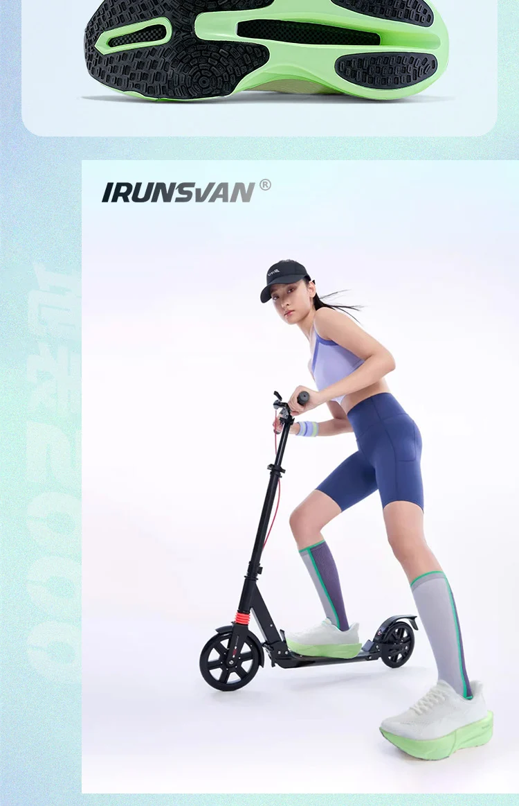 IRUNSSurface People's Light Running Shoes Full Palm Carbon Plate Sports Shoes Breathable Marathon Men's and Women's Styles
