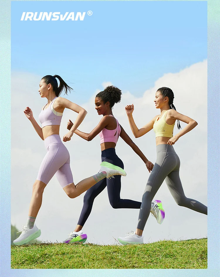 IRUNSSurface People's Light Running Shoes Full Palm Carbon Plate Sports Shoes Breathable Marathon Men's and Women's Styles