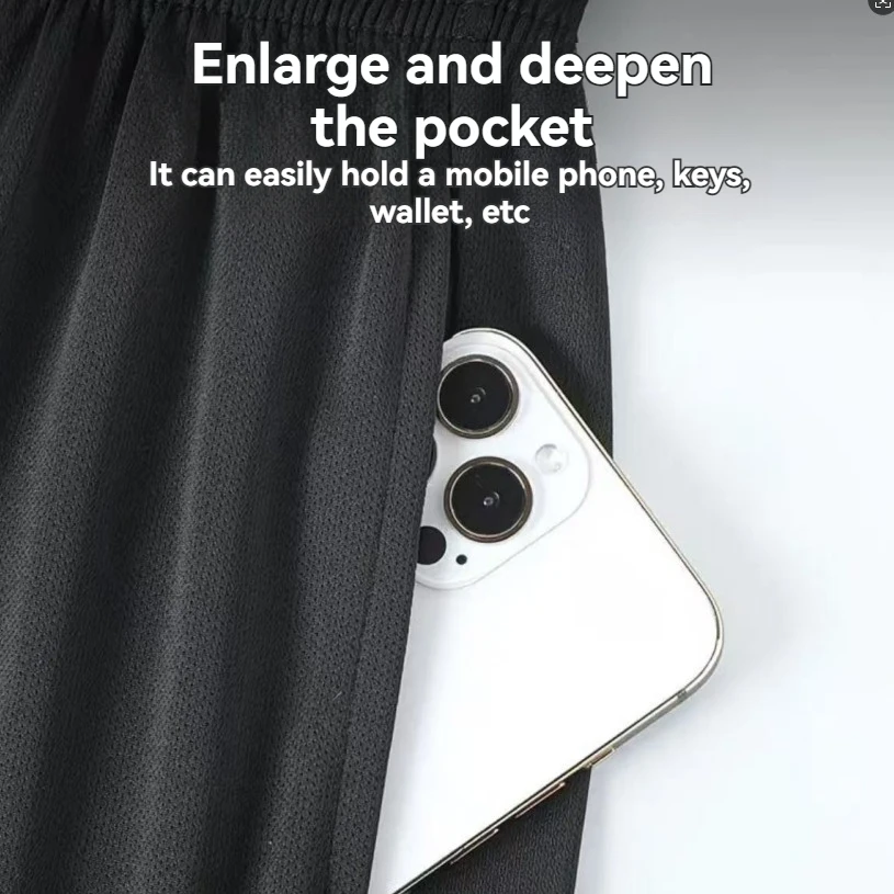 2025 new style running shorts, with reflective strips, inner lining, and anti-peeping