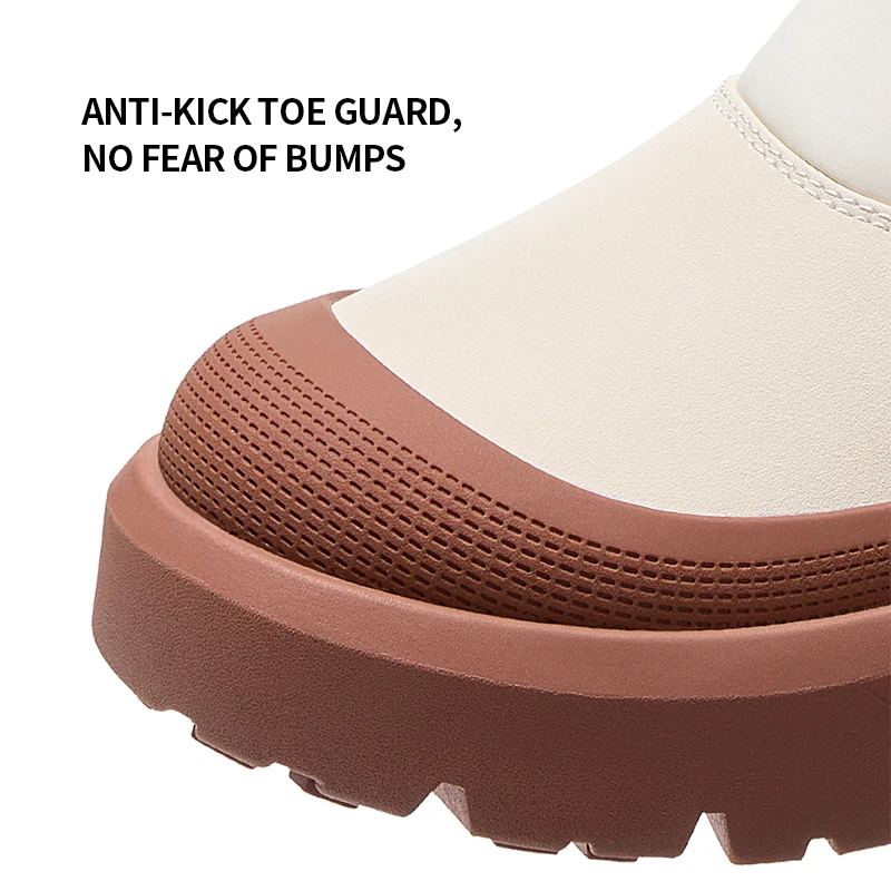 GOLDEN CAMEL Women Winter Boots Velvet Warm Thick Bottom High Top Waterproof Non-slip Snow Boots Cotton Shoes for Women
