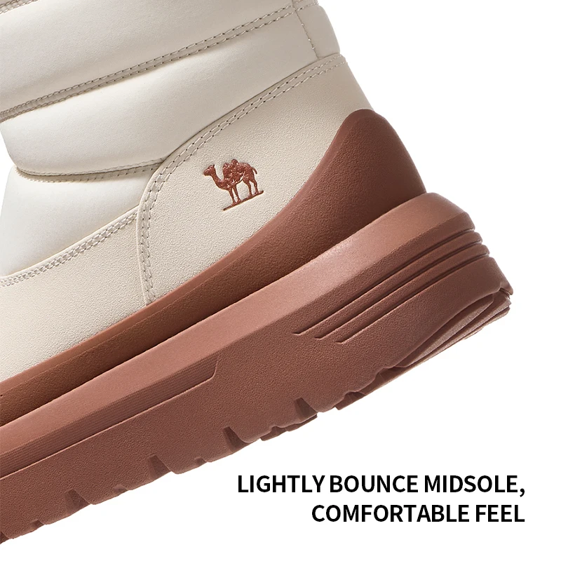 GOLDEN CAMEL Women Winter Boots Velvet Warm Thick Bottom High Top Waterproof Non-slip Snow Boots Cotton Shoes for Women