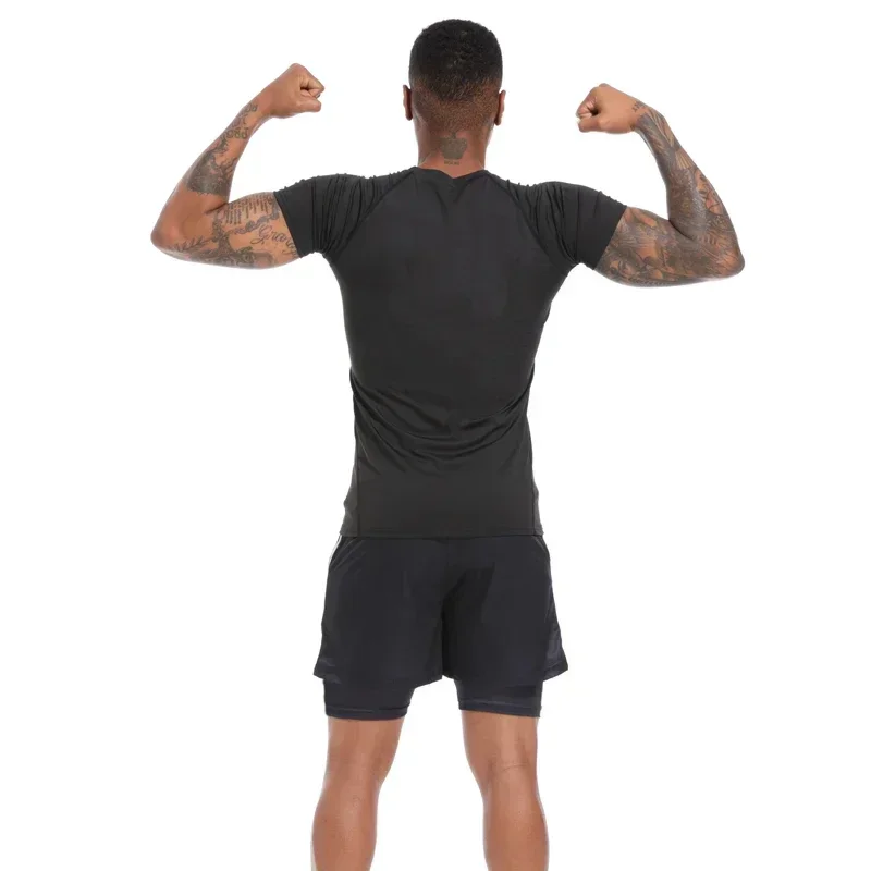Men's Summer Fitness Gym Sports Running T-Shirt New Hot Selling Anime Jujutsu Kaisen Compression Shirt Short Sleeve S-3XL