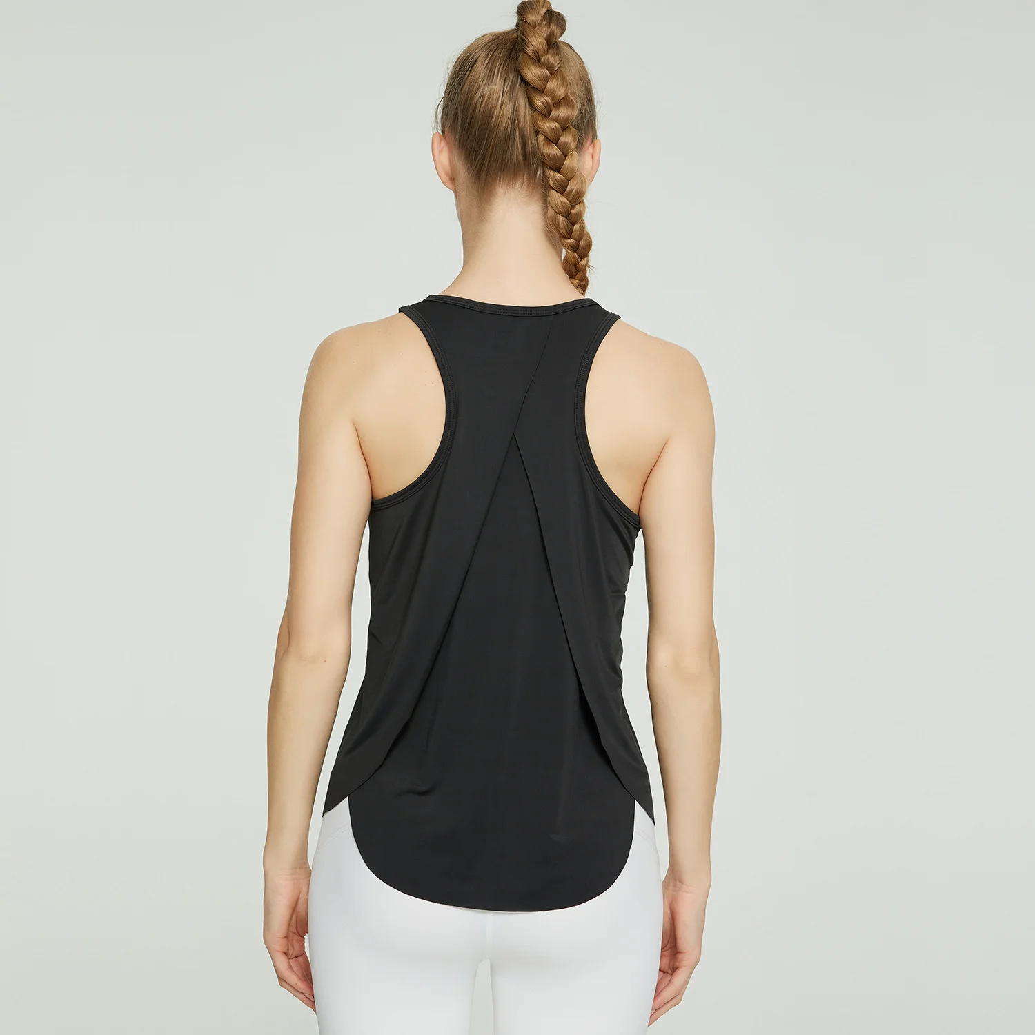 Women Sleeveless Yoga Tops Mesh Quick Dry Breathable Blouse Cover Up Gym Workout Cool T-Shirt Running Short Tank Crop Top