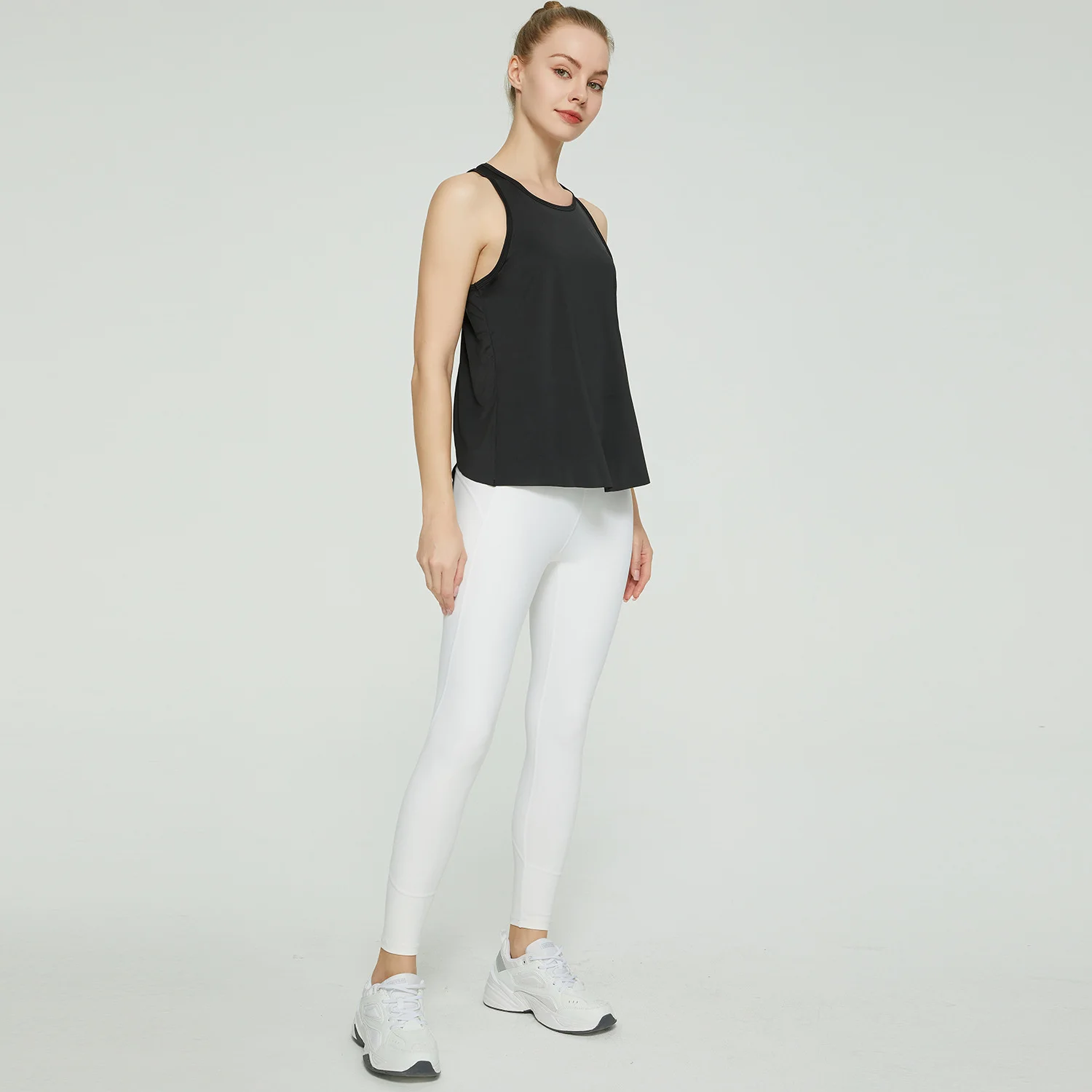 Women Sleeveless Yoga Tops Mesh Quick Dry Breathable Blouse Cover Up Gym Workout Cool T-Shirt Running Short Tank Crop Top