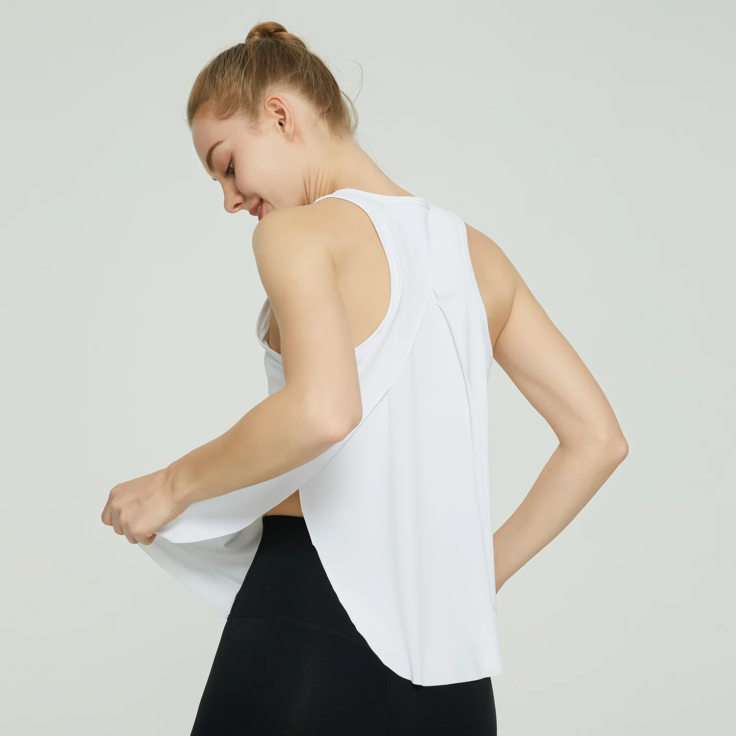 Women Sleeveless Yoga Tops Mesh Quick Dry Breathable Blouse Cover Up Gym Workout Cool T-Shirt Running Short Tank Crop Top