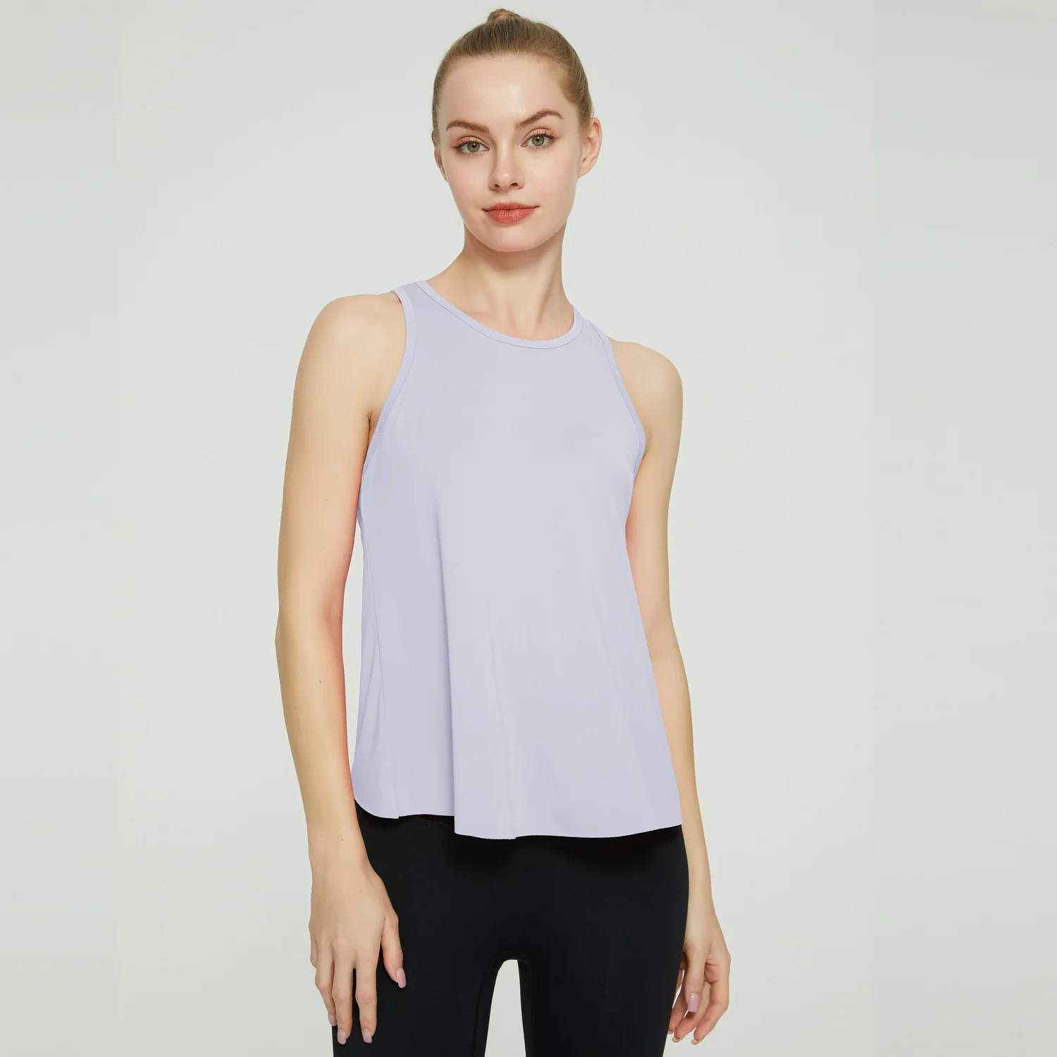 Women Sleeveless Yoga Tops Mesh Quick Dry Breathable Blouse Cover Up Gym Workout Cool T-Shirt Running Short Tank Crop Top