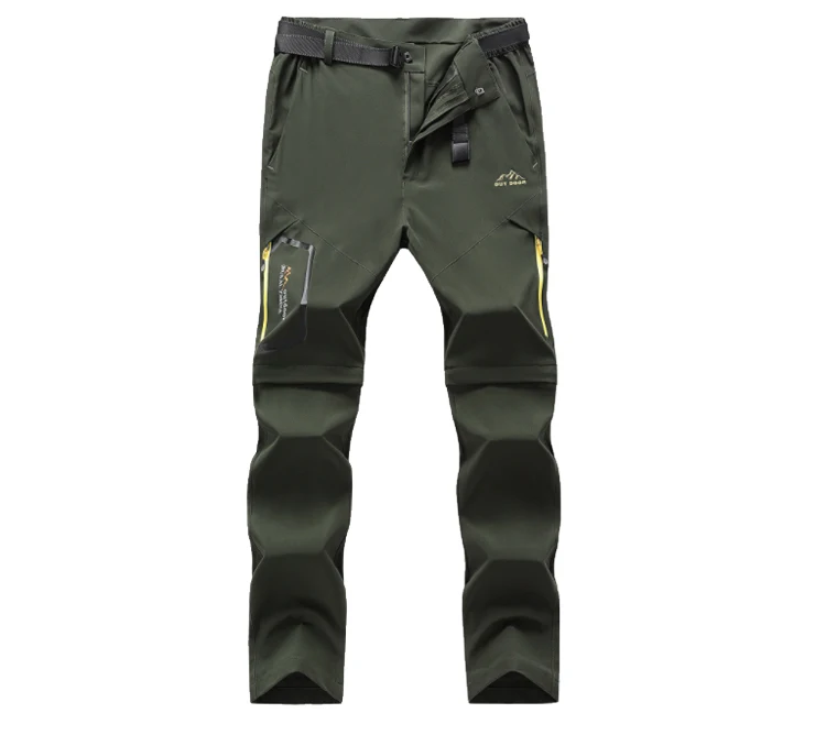Mens Hiking Pants Convertible Lightweight Quick Dry Zip Off Fishing Safari Camping Travel Boy Scout Pants