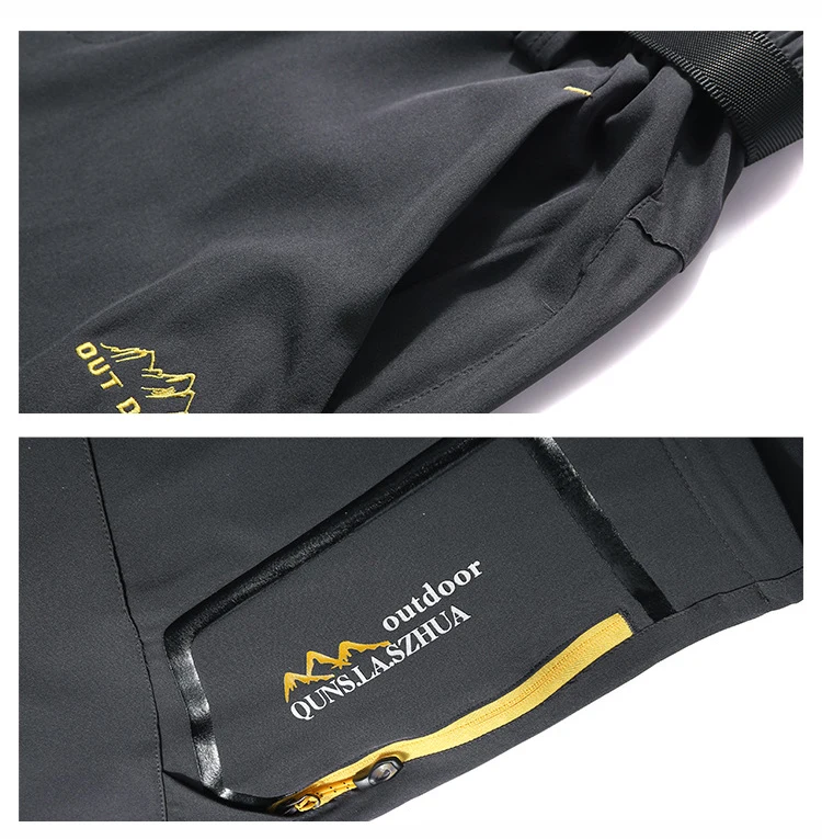 Mens Hiking Pants Convertible Lightweight Quick Dry Zip Off Fishing Safari Camping Travel Boy Scout Pants