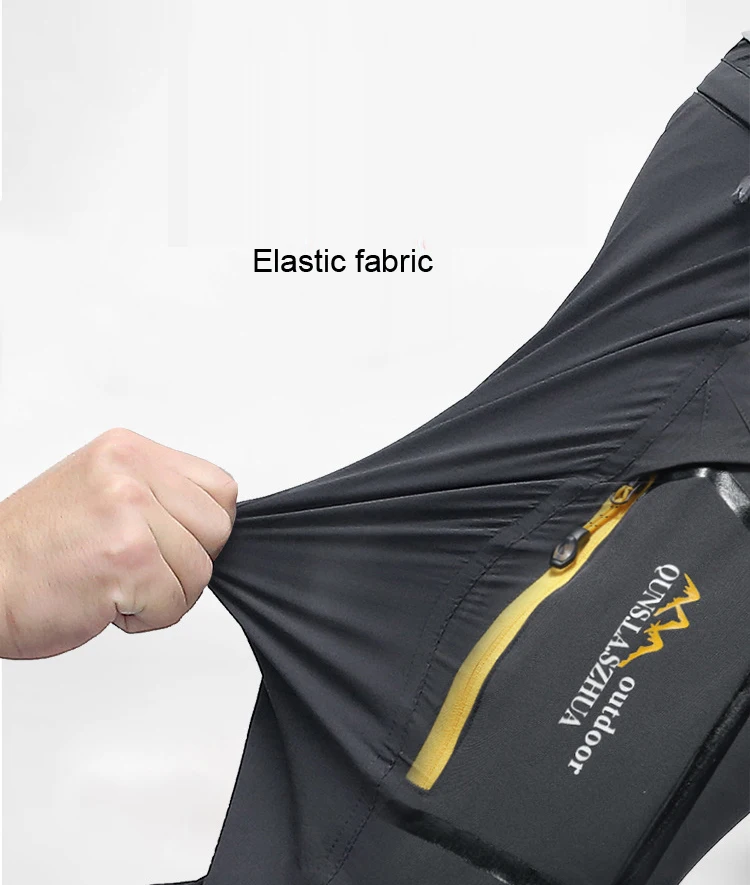 Mens Hiking Pants Convertible Lightweight Quick Dry Zip Off Fishing Safari Camping Travel Boy Scout Pants