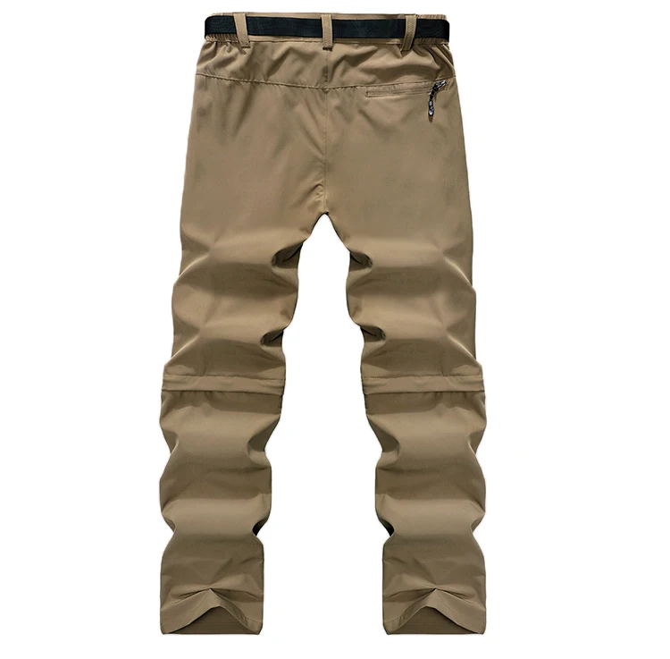 Mens Hiking Pants Convertible Lightweight Quick Dry Zip Off Fishing Safari Camping Travel Boy Scout Pants