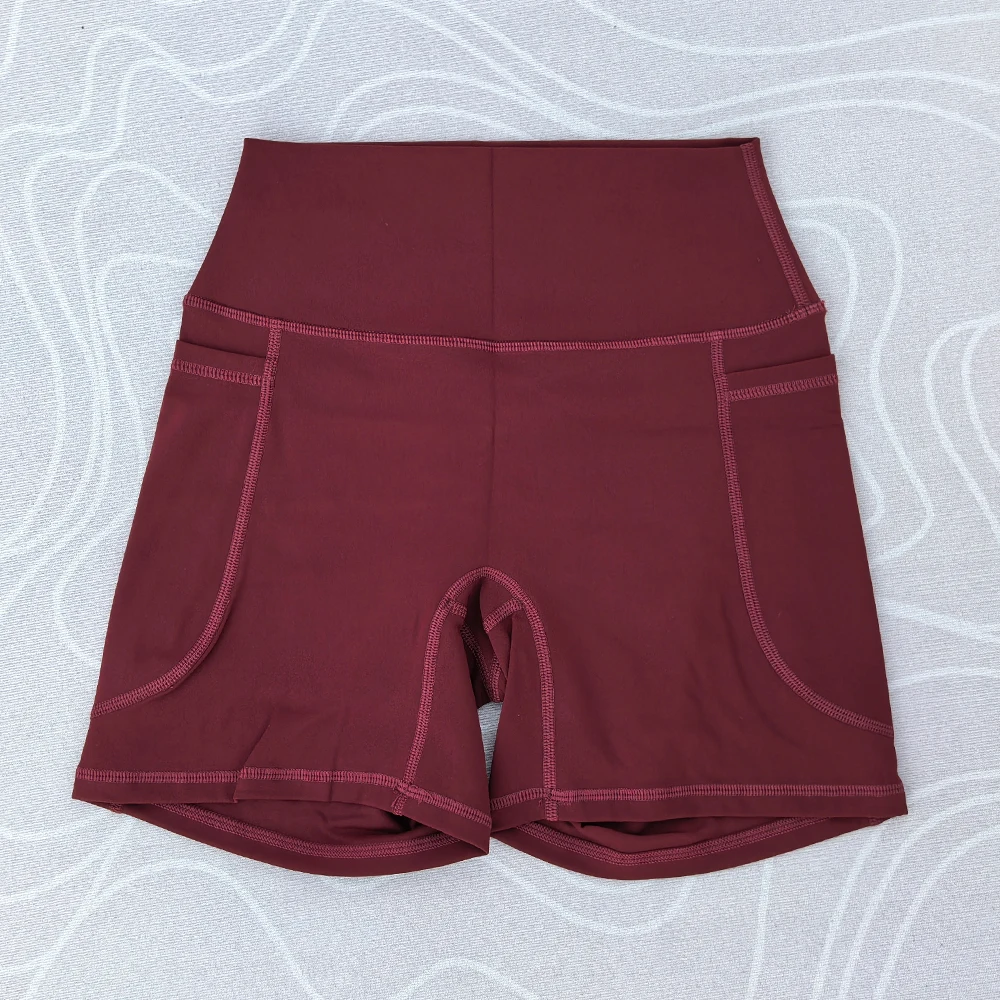 Women High Waist Yoga Shorts Women Gym Push Ups Hip Lift Pants Pocket Breathable Fitness Running Cycling Sports Shorts Women