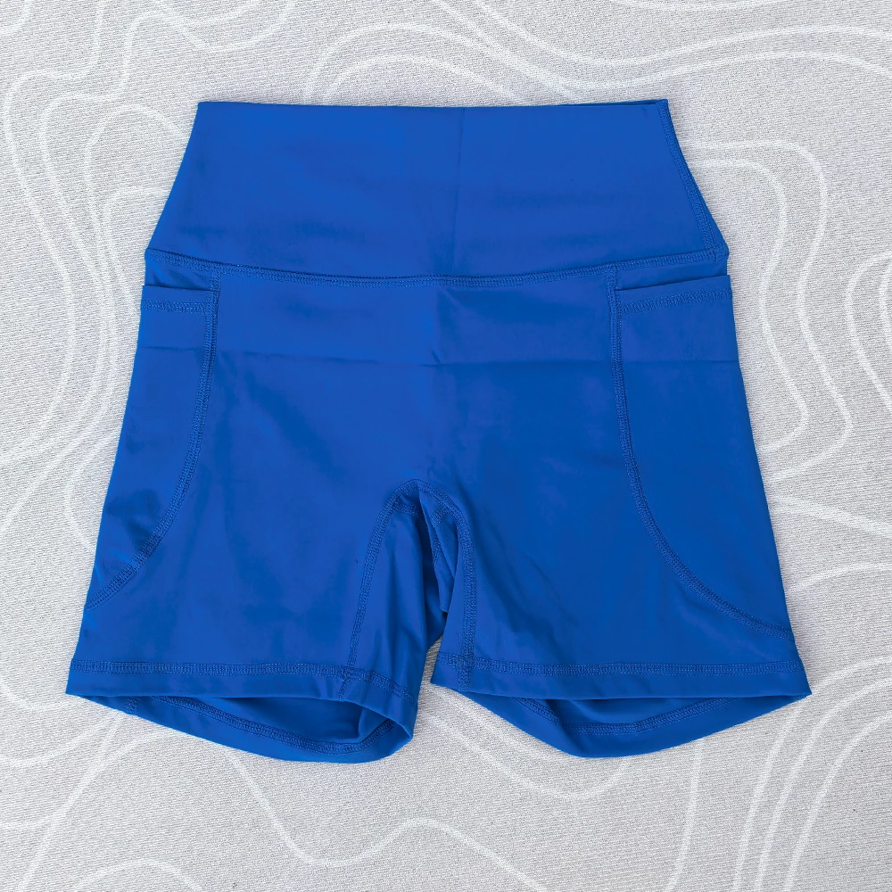Women High Waist Yoga Shorts Women Gym Push Ups Hip Lift Pants Pocket Breathable Fitness Running Cycling Sports Shorts Women