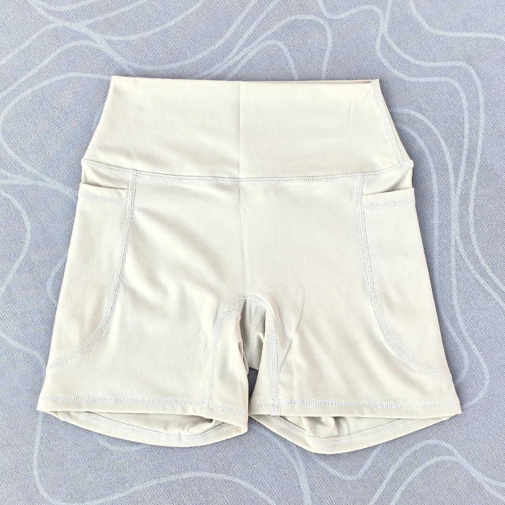 Women High Waist Yoga Shorts Women Gym Push Ups Hip Lift Pants Pocket Breathable Fitness Running Cycling Sports Shorts Women