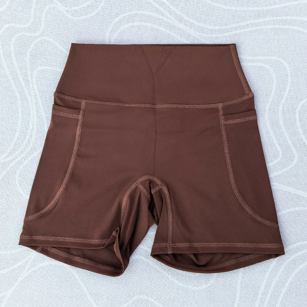 Women High Waist Yoga Shorts Women Gym Push Ups Hip Lift Pants Pocket Breathable Fitness Running Cycling Sports Shorts Women