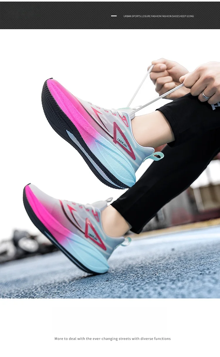 2026 New Men's and Women's Running Shoes Breathable Leisure Sports Shoes Non-Slip Cushioning Comfortable Tennis Shoes Male 36-45