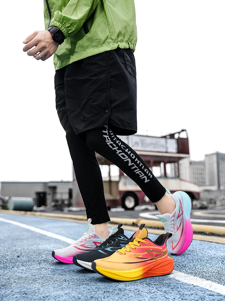 2026 New Men's and Women's Running Shoes Breathable Leisure Sports Shoes Non-Slip Cushioning Comfortable Tennis Shoes Male 36-45