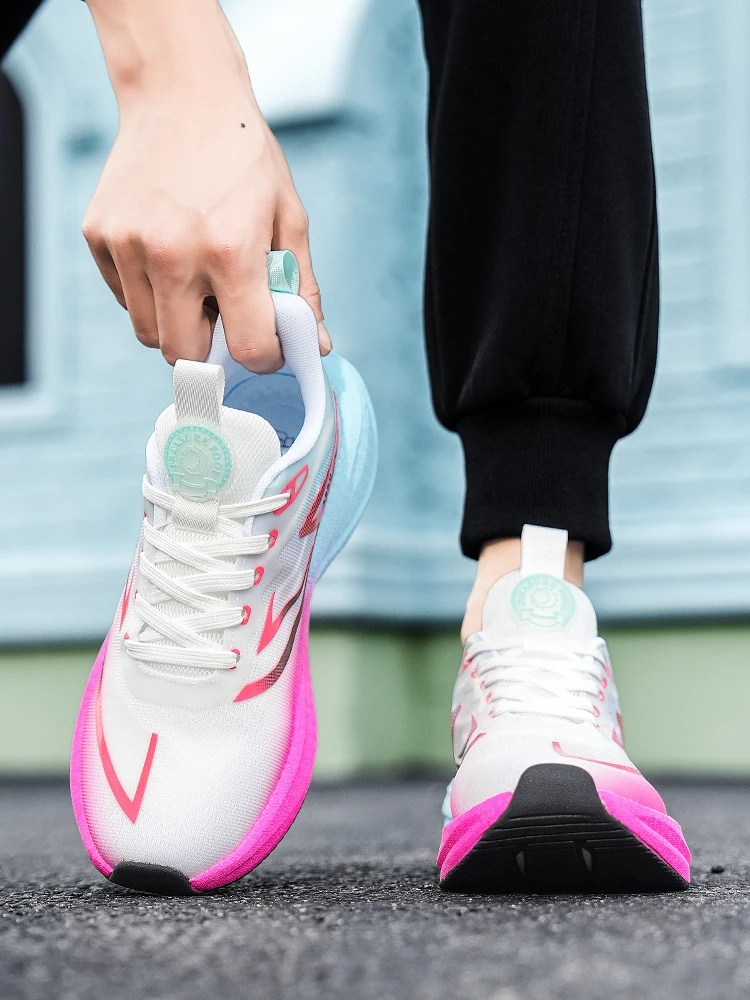 2026 New Men's and Women's Running Shoes Breathable Leisure Sports Shoes Non-Slip Cushioning Comfortable Tennis Shoes Male 36-45