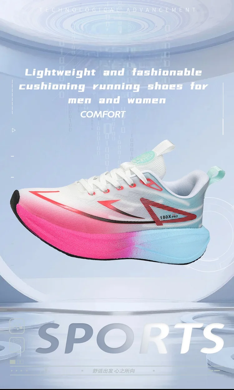 2026 New Men's and Women's Running Shoes Breathable Leisure Sports Shoes Non-Slip Cushioning Comfortable Tennis Shoes Male 36-45