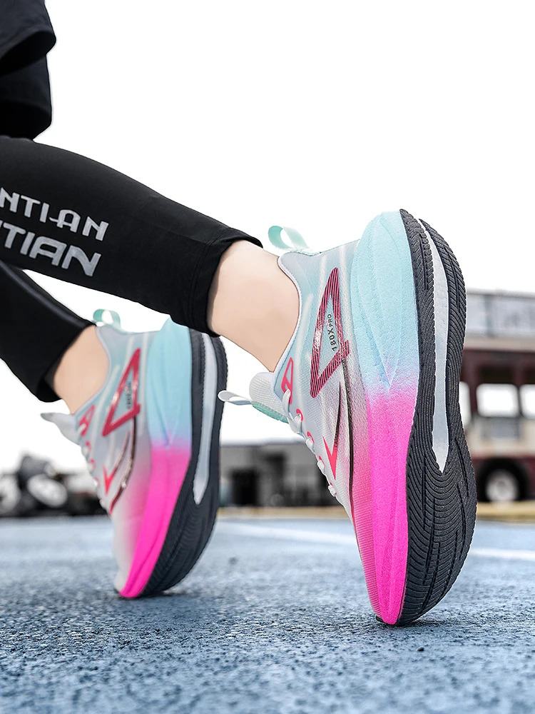 2026 New Men's and Women's Running Shoes Breathable Leisure Sports Shoes Non-Slip Cushioning Comfortable Tennis Shoes Male 36-45