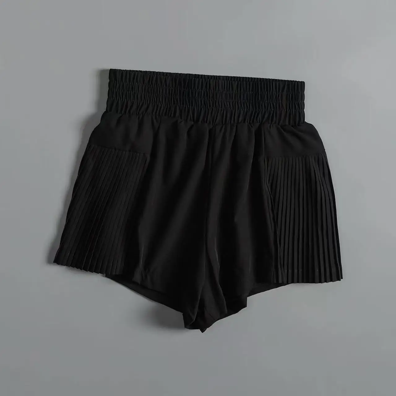 Women's Sports Shorts with Pockets, Quick-drying Shorts High-waisted Faux Two-piece Yoga Pants Running And Fitness Shorts summer