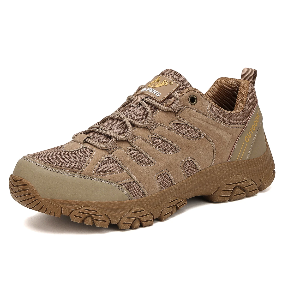 Men Off-Road Hiking Shoes Mountain Sneakers Winter Retro Leather Shoe Sport Outdoor Black Trail Running Footwear Low Top Spring