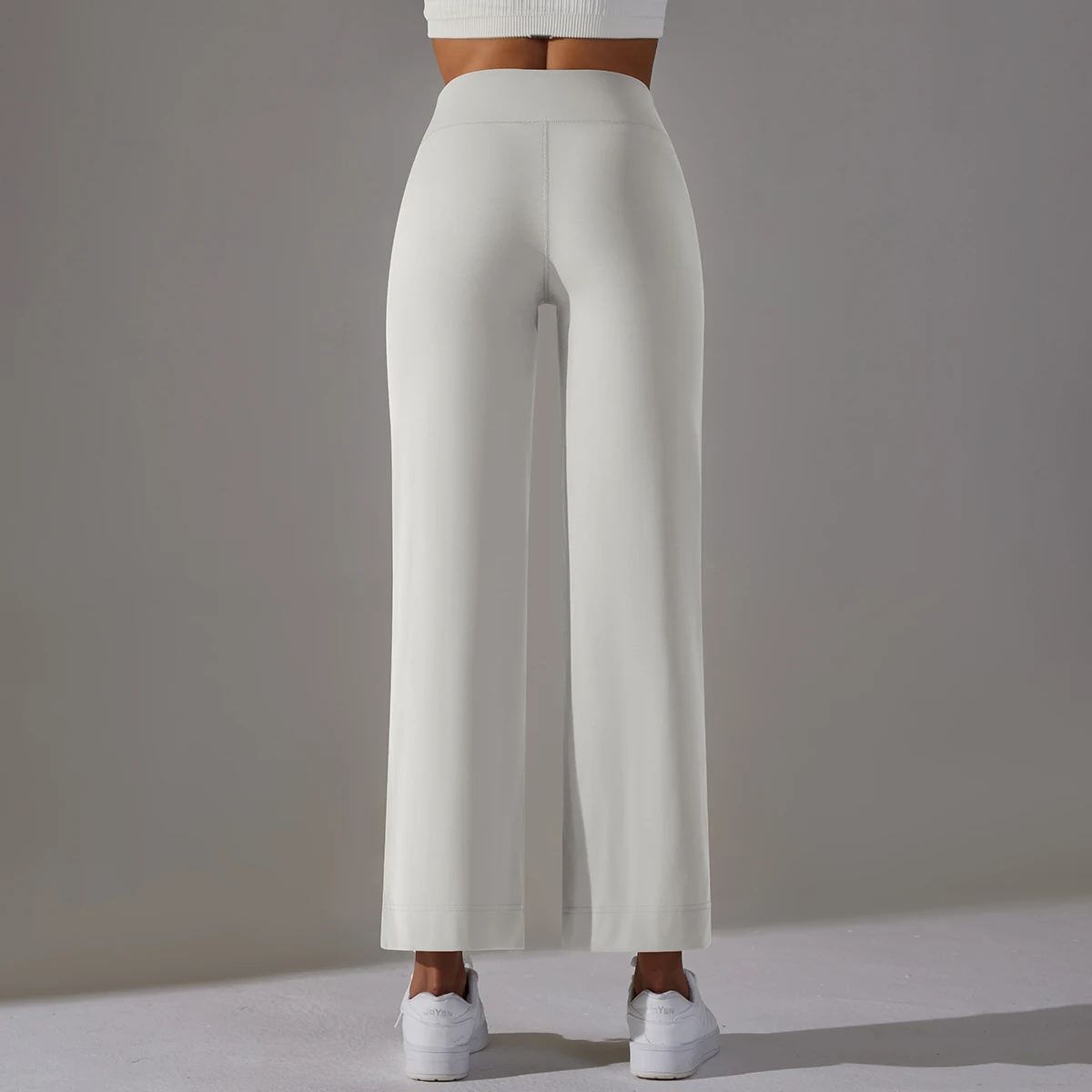 Women Leggings Wide Leg Flare Pants With Pockets Drawstring Sports Trousers High Waist Flared Yoga Leggings Fitness Running Jogg