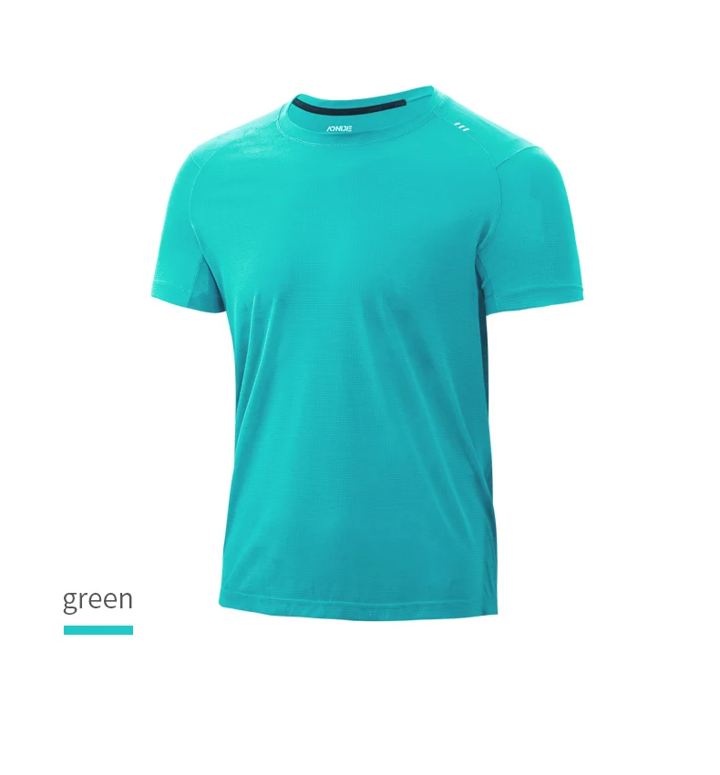AONIJIE L-FM5125 Men Male Sports Quick Drying T-shirt Short Sleeve Breathable Tees Tops Summer For Outdoor Running Gym Daily