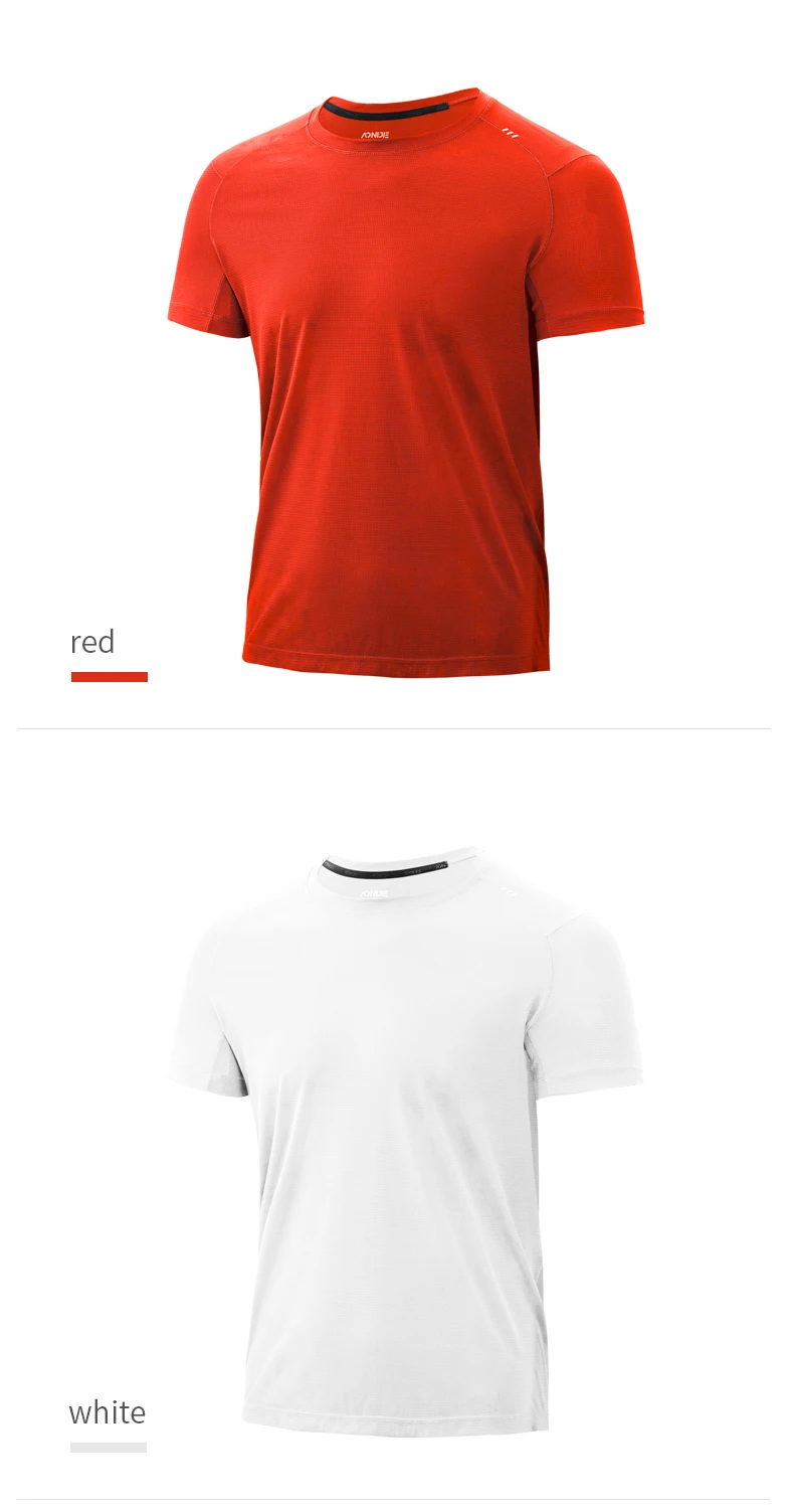 AONIJIE L-FM5125 Men Male Sports Quick Drying T-shirt Short Sleeve Breathable Tees Tops Summer For Outdoor Running Gym Daily