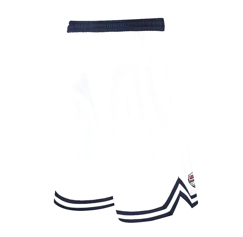 USA Print Basketball Shorts Training Men Active Shorts Loose Pockets Cycling Exercise Training Running Gum Sports Bottom Clothes
