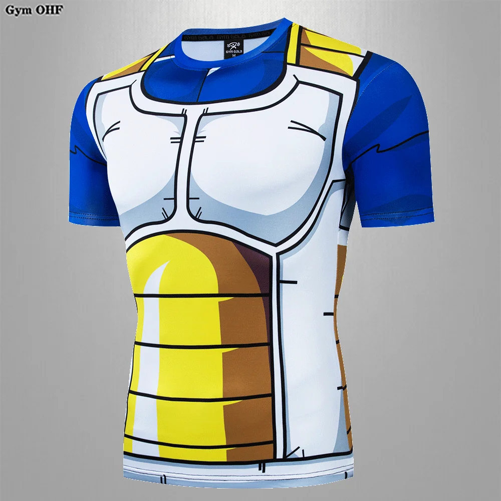 Men T-shirt Z Goku 3D Anime Cartoon Printed Tshirt Goku Image Men's Short Sleeve Gym Comfortable Top Comprehend Sport Shirts