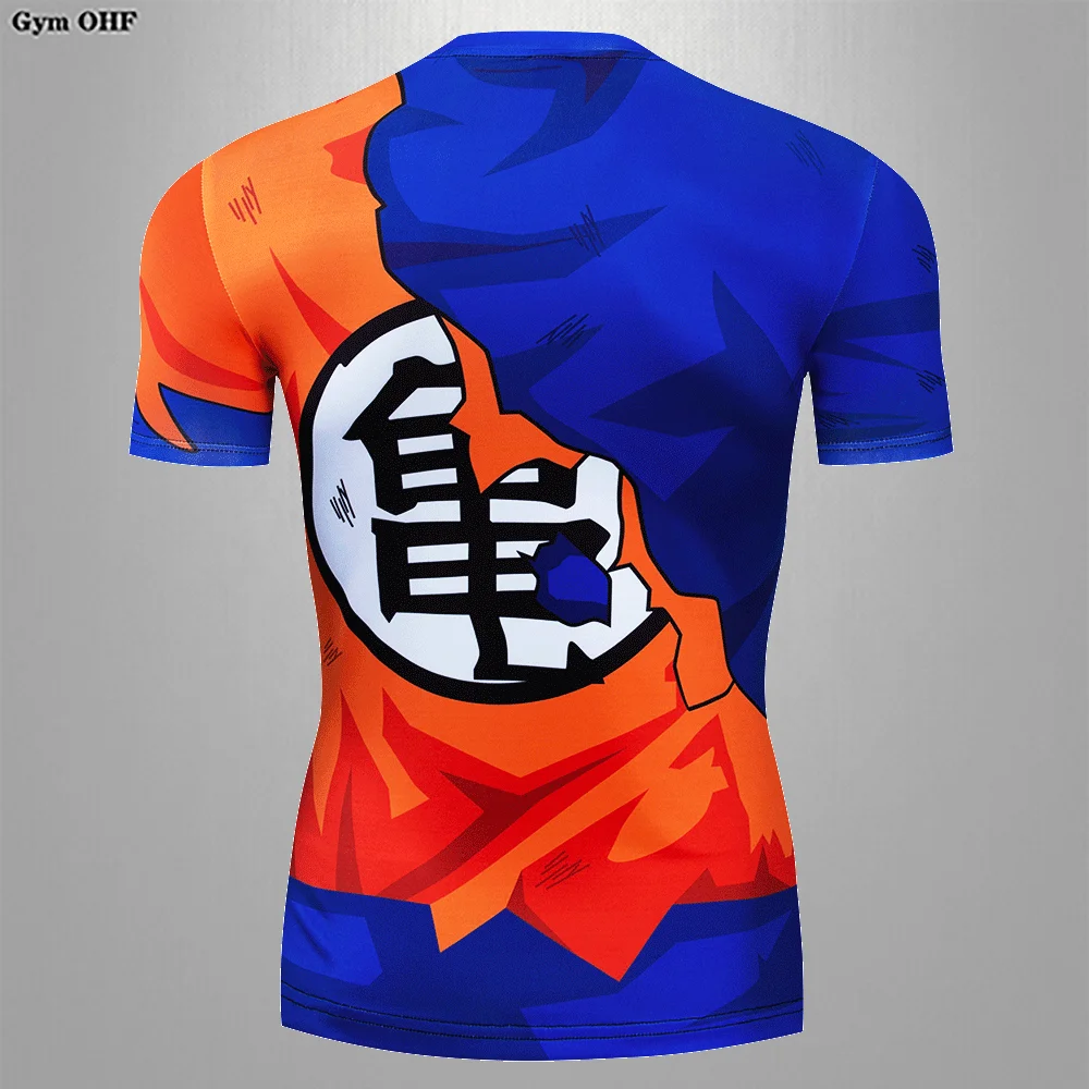Men T-shirt Z Goku 3D Anime Cartoon Printed Tshirt Goku Image Men's Short Sleeve Gym Comfortable Top Comprehend Sport Shirts