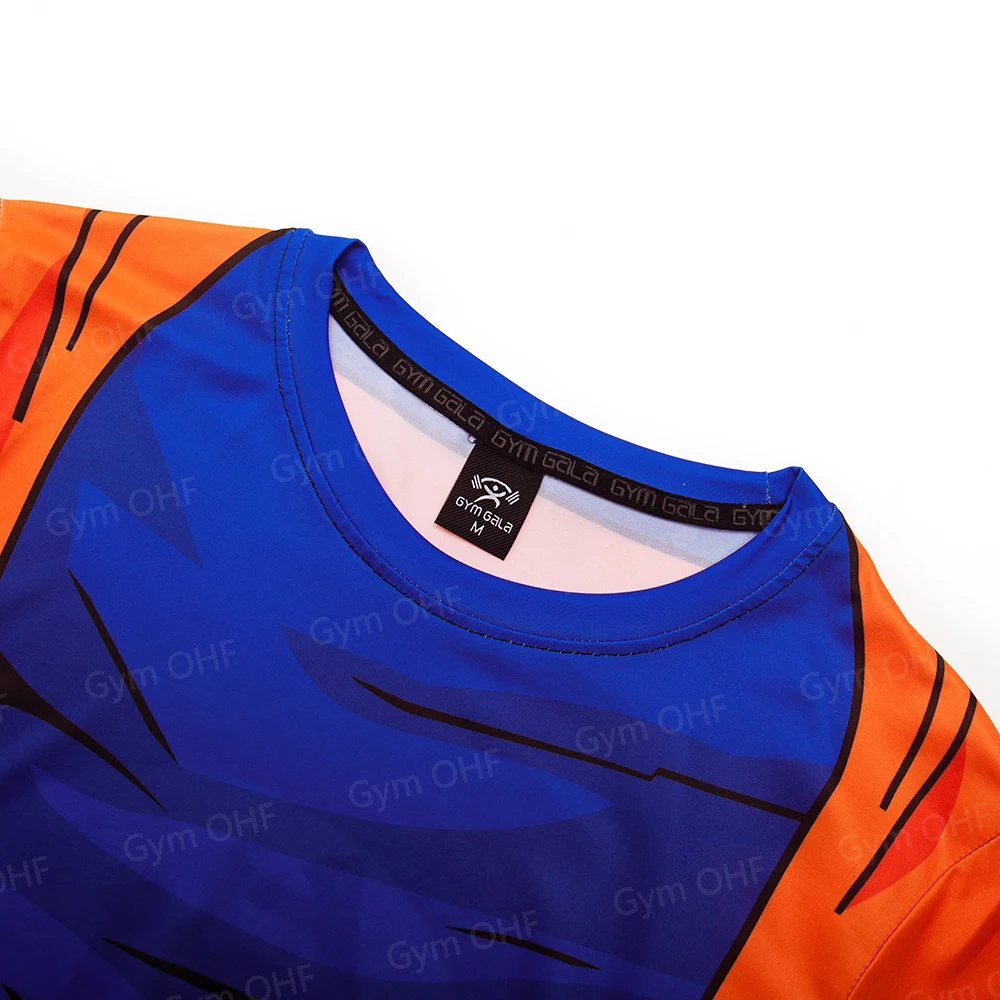 Men T-shirt Z Goku 3D Anime Cartoon Printed Tshirt Goku Image Men's Short Sleeve Gym Comfortable Top Comprehend Sport Shirts