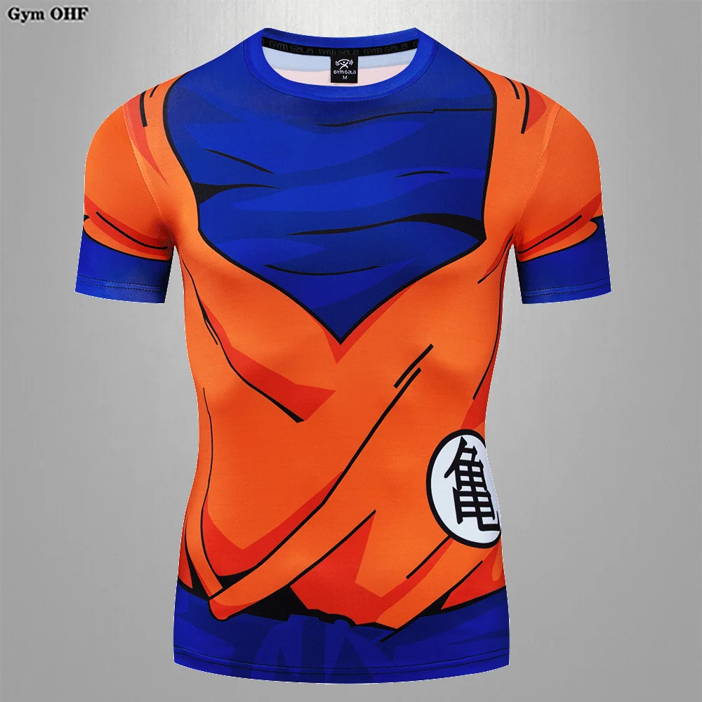 Men T-shirt Z Goku 3D Anime Cartoon Printed Tshirt Goku Image Men's Short Sleeve Gym Comfortable Top Comprehend Sport Shirts