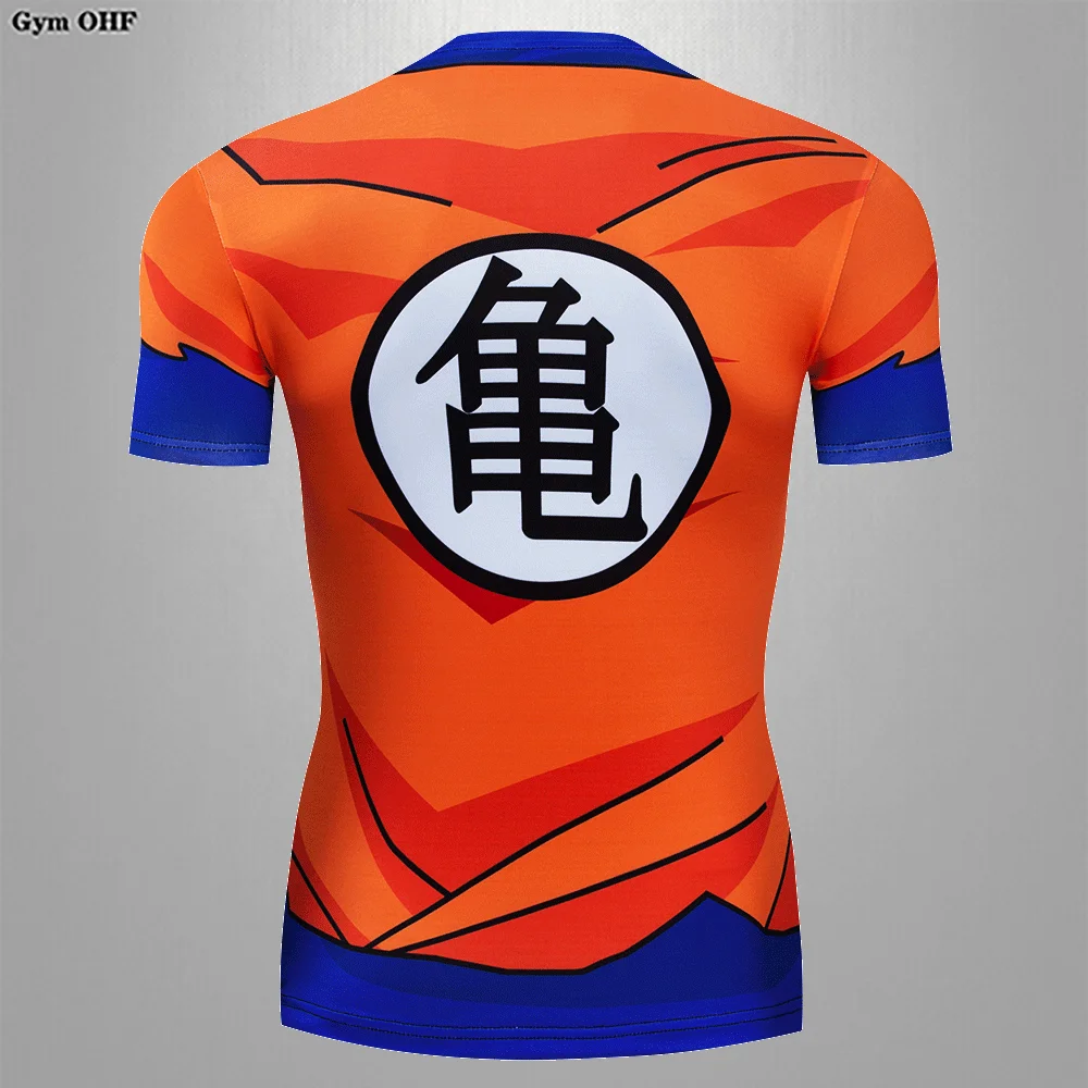 Men T-shirt Z Goku 3D Anime Cartoon Printed Tshirt Goku Image Men's Short Sleeve Gym Comfortable Top Comprehend Sport Shirts