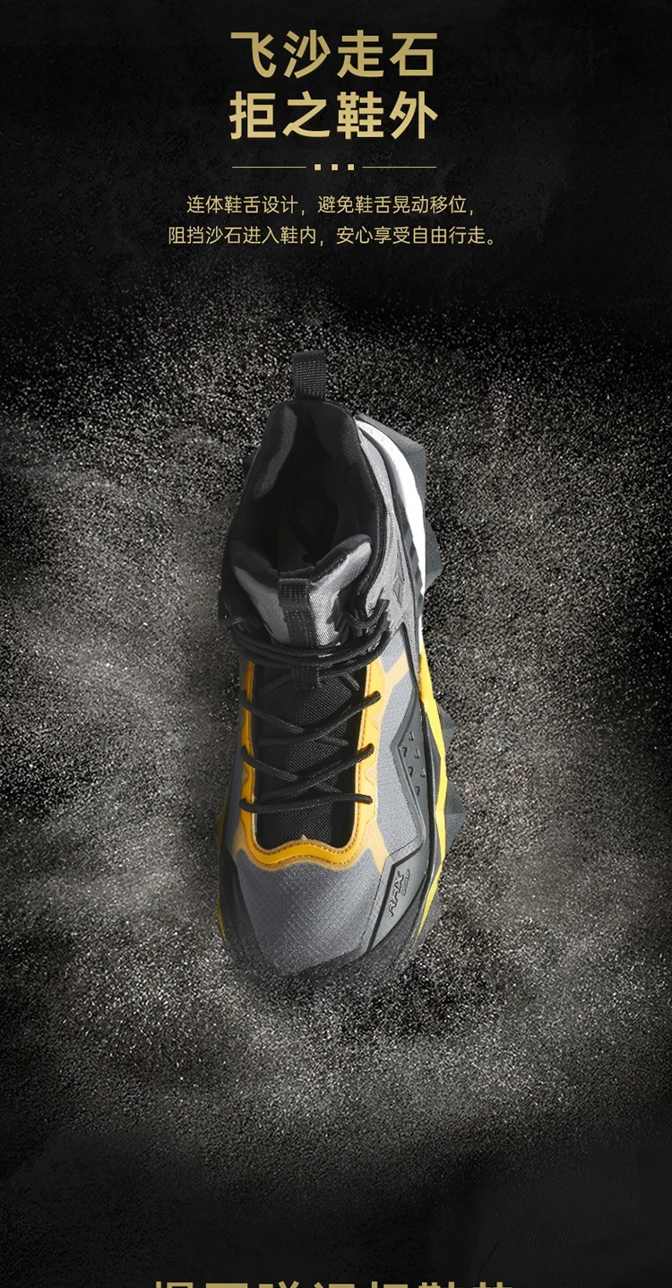 Rax Men  Waterproof Hiking Shoes Breathable Hiking Boots Outdoor Trekking Boots Sports Sneakers Tactical Shoes