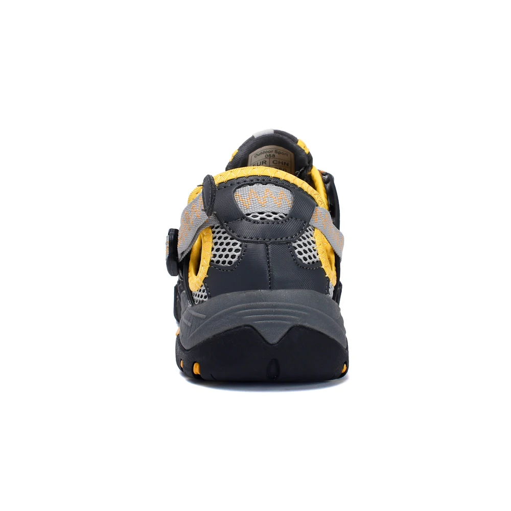 HIKEUP Outdoor Men Water Shoes Women Hiking Shoes Quick Dry Fast Interference Breathable Non-slip Rubber Sole PU Walking Shoe