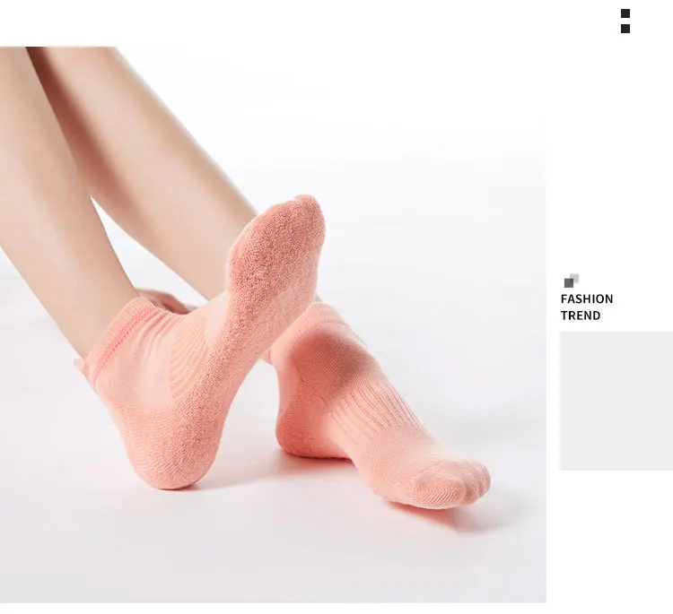 Non-Slip Yoga Socks Women Breathable Fitness Cotton Pilates Sock Ladies Gym Workout Ballet Dance Sports Socks