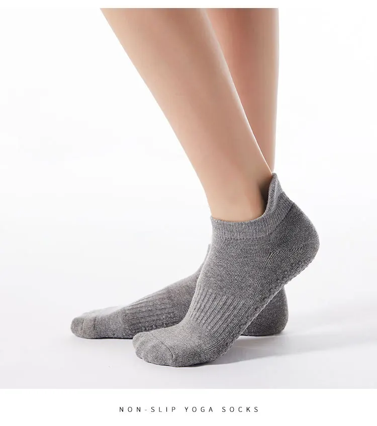 Non-Slip Yoga Socks Women Breathable Fitness Cotton Pilates Sock Ladies Gym Workout Ballet Dance Sports Socks